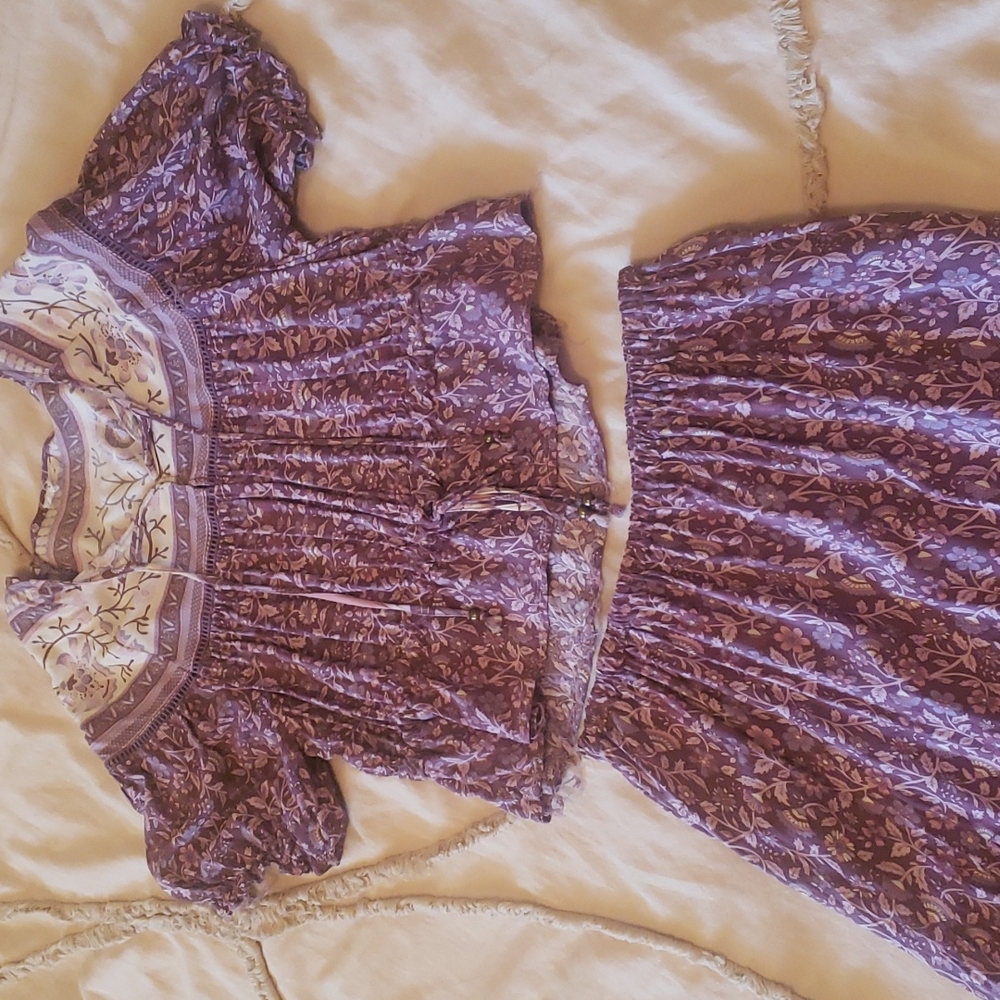 Boho Gypsy Aurora Skirt & Peasant Top